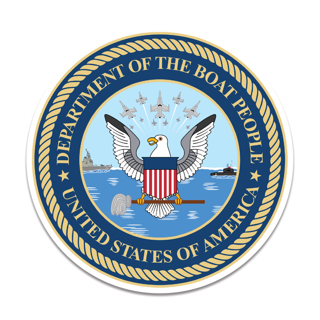 Department of the Boat People Sticker