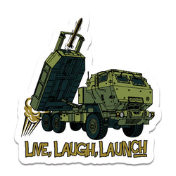 HIMARS Live, Laugh, Launch Sticker