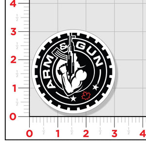 Arm & Gun Logo Sticker