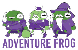 Adventure Frog Sticker