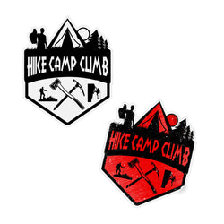 Hike Camp Climb Sticker