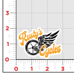 Rusty Cycles Sticker