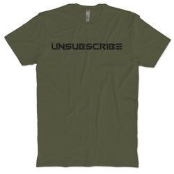 Unsubscribe Stencil T-Shirt